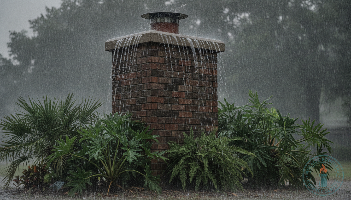 Chimney Caps, Crowns, and Dampers: The Three Components That Protect Your Tampa Home from Water Damage